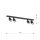 Spot de plafond métal noir L : 70 cm orientable GU10 4-flamme