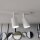 Deckenlampe Weiß 70 cm lang Metall schwenkbar GU10 4-flammig