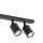 Plafonnier métal 116 cm de long noir GU10 6 flammes