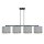 Lampe à suspendre tissu métal L : 97 cm H : max. 100 cm réglable