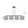 Lampe à suspendre tissu métal L : 97 cm H : max. 100 cm réglable