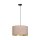 Suspension Tissu Rose Or Noir E27 Ø 35 cm CYRIL