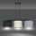 Lampe à suspendre tissu métal L : 72 cm 3x E27 Moderne CYRIL