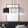 Lampe à suspendre tissu métal L : 72 cm 3x E27 Moderne CYRIL