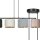 Pendelleuchte Stoff Metall L: 97 cm 4-flammig E27 CYRIL