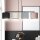 Pendelleuchte Stoff Metall L: 97 cm 4-flammig E27 CYRIL