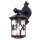 Applique ext&eacute;rieure Cour Noir Aluminium Verre &Oslash;15cm