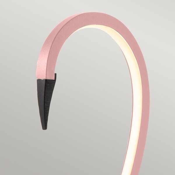 Lampe de table LED Flamingo 3000 K métal hauteur 50 cm rose