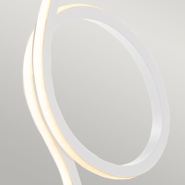Deko Tischleuchte LED Flamingo 50 cm Weiß Metall 3000 K