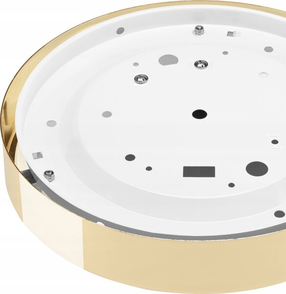 Runde Deckenlampe Glas E27 Ø26 cm blendarm in Gold