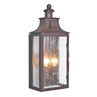 Applique extérieure Marron Acier IP43 Vintage...