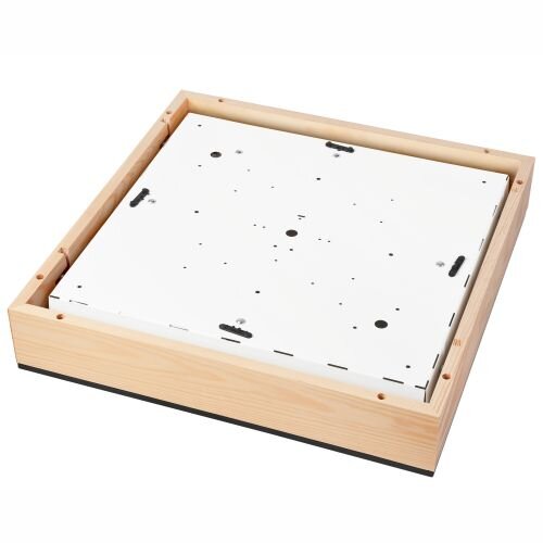 Plafonnier confortable en verre de pin L:48 cm E27 4-flmg
