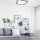 Plafonnier confortable en verre de pin L:48 cm E27 4-flmg