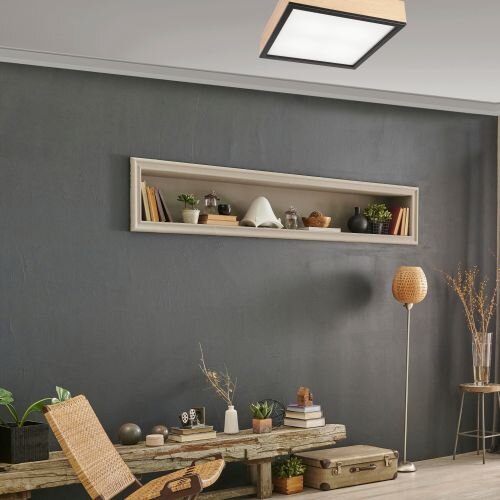 Lampe de plafonnier confortable Pin verre L:38,5 cm 4-flamme