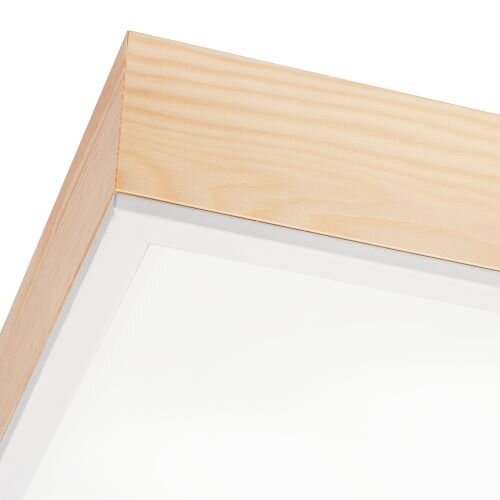 Blendarme Deckenleuchte Glas Holz Pinie E27 L:48 cm
