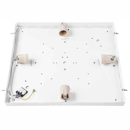 Blendarme Deckenleuchte Glas Holz Pinie E27 L:48 cm