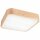 Lampe de plafonnier naturelle pin verre L:45 cm E27 4-flmg
