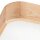 Lampe de plafonnier naturelle pin verre L:45 cm E27 4-flmg
