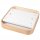 Lampe de plafonnier naturelle pin verre L:45 cm E27 4-flmg