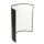 Wandleuchte ALICE in Braun Stoff Schirm modern
