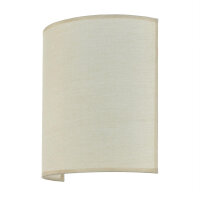 Wandleuchte ALICE Kaffee Braun Stoff Schirm modern