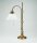 Florale Tischlampe Premium Messing Glas E27 Zugschalter