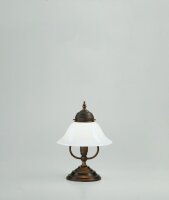 Lampe de table chaleureuse en laiton v&eacute;ritable...