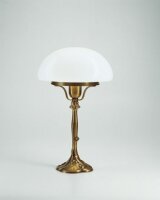 Pilzleuchte Premium Glas Messing E27 39 cm Jugendstil