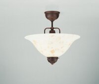Lampe de plafonnier Blendarme laiton antique verre marbre...