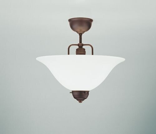 Stilvolle Deckenlampe Messing Antik Glas E27 Ø35 cm