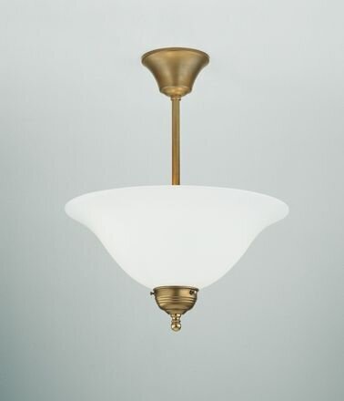 Plafonnier rond Berliner laiton verre E27 Ø35 cm