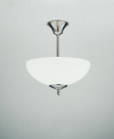 Blendarme Deckenlampe in Nickel Messing Glas E27...