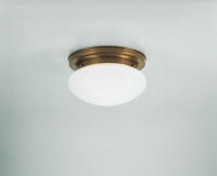 Elegante Deckenlampe E27 Berliner Messing Glas &Oslash;20 cm