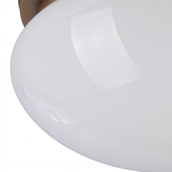 Stilvolle Deckenleuchte E27 Messing Antik Glas Ø20 cm