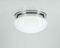 Deckenleuchte blendarm Messing Glas &Oslash;30 cm E27 in Chrom