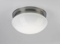 Deckenlampe blendarm Messing in Nickel Glas &Oslash;41 cm...