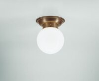 Lampe de plafonnier Berliner Messing Glaskugel E27...