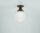 Deckenlampe Messing Antik Glas blendarm Muster B:15 cm