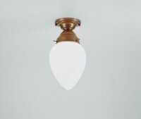 Lampe de plafonnier Berliner laiton verre...