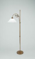 Lampadaire verre berlinois laiton E27 160 cm confortable