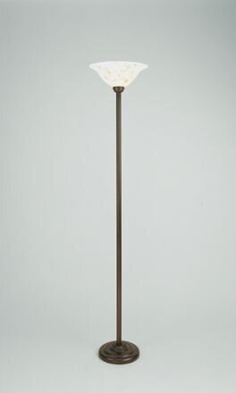 Grand lustre de plafond verre laiton antique E27 174 cm