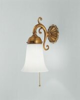 Applique Berliner laiton verre P:18 cm Interrupteur...