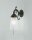 Applique antique laiton verre interrupteur &agrave; tirette E27 P:17 cm