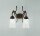 Antike Wandleuchte Messing Glas E27 T:26 cm 2-flammig
