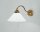 Blendarme Wandlampe mit Zugschalter E27 Messing Glas