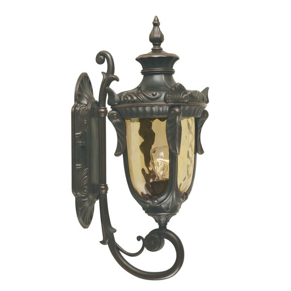 Wandlampe Metall Glas IP44 Rustikal Hof opulent AMY