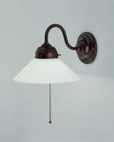 Applique murale laiton antique verre interrupteur...