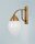 Accueillante lampe murale Berlinoise laiton verre E27 P:23 cm