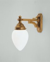 Lampe murale de style en laiton véritable verre...