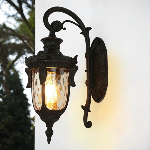 Wandlampe Außen in Bronze Rustikal IP44 Haus Hof